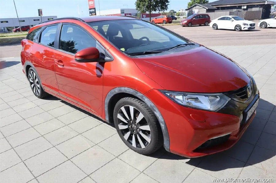 Honda Civic 1.6 i-DTEC Wagon 120hk Sport Dragkrok Svensksåld 1 ägare, bild 6 av 12