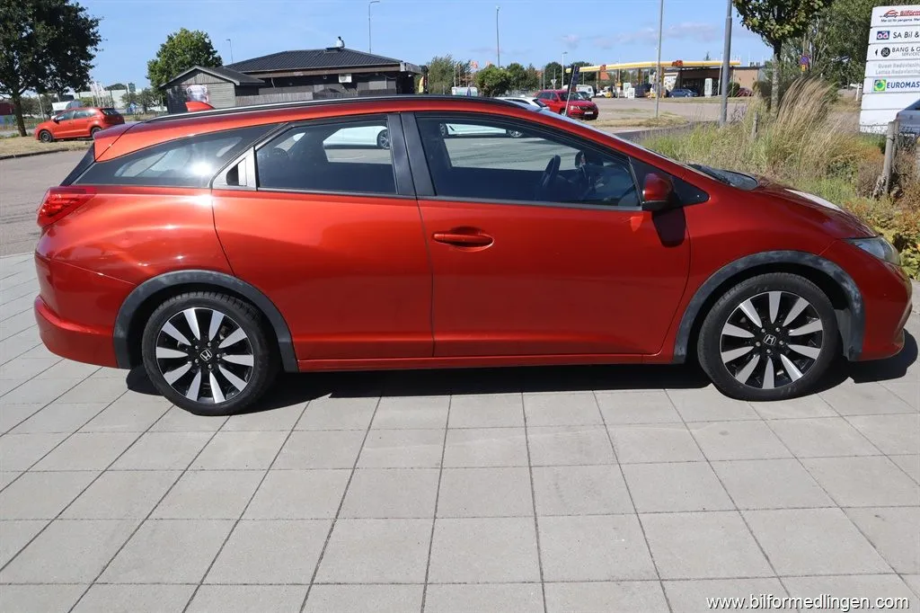 Honda Civic 1.6 i-DTEC Wagon 120hk Sport Dragkrok Svensksåld 1 ägare, bild 7 av 12