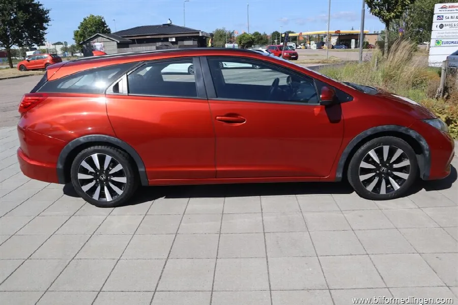 Honda Civic 1.6 i-DTEC Wagon 120hk Sport Dragkrok Svensksåld 1 ägare, bild 7 av 12