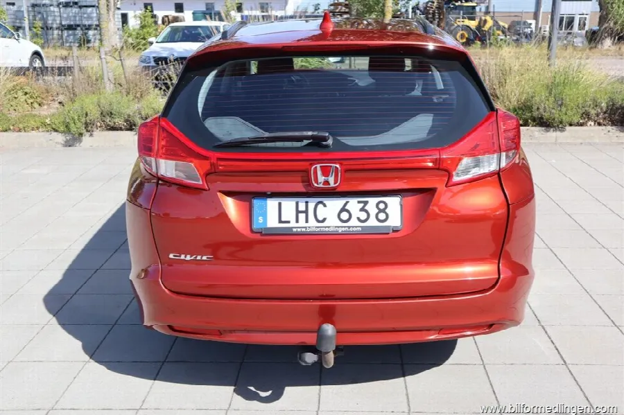 Honda Civic 1.6 i-DTEC Wagon 120hk Sport Dragkrok Svensksåld 1 ägare, bild 9 av 12
