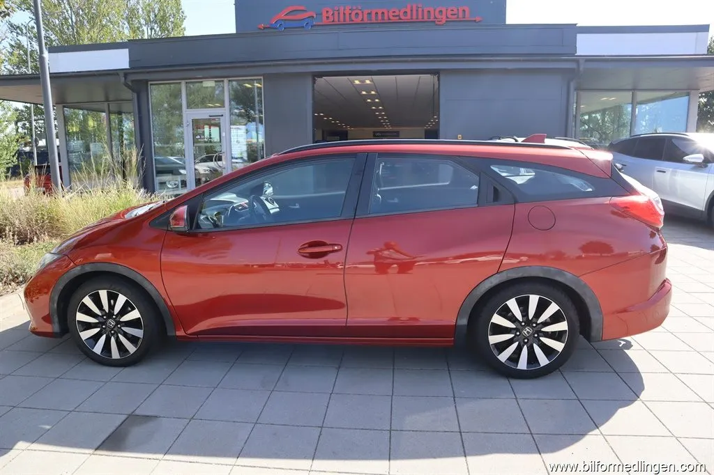 Honda Civic 1.6 i-DTEC Wagon 120hk Sport Dragkrok Svensksåld 1 ägare, bild 1 av 12