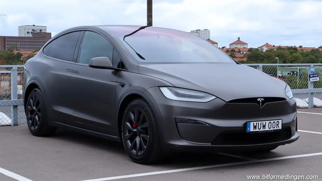 Tesla Model X Plaid AWD 1020hk S/V-hjul 1 ägare Moms, bild 1 av 12