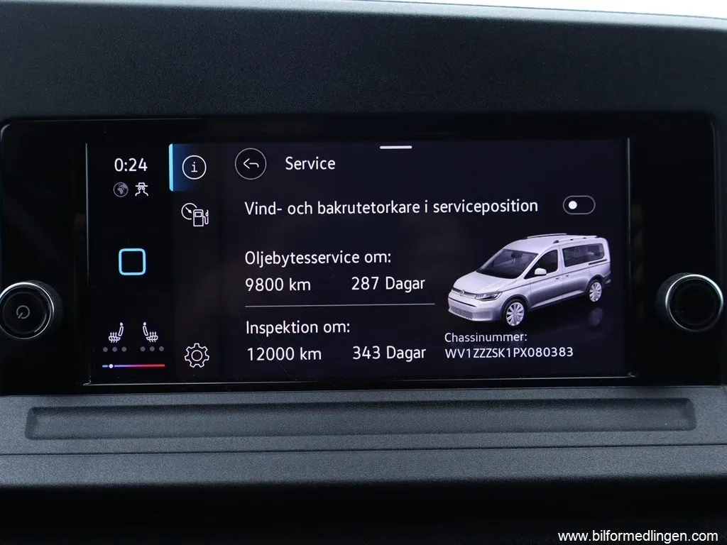 Volkswagen Caddy 2.0 TDI Cargo Maxi 122hk Drag Värmare Moms, bild 11 av 12