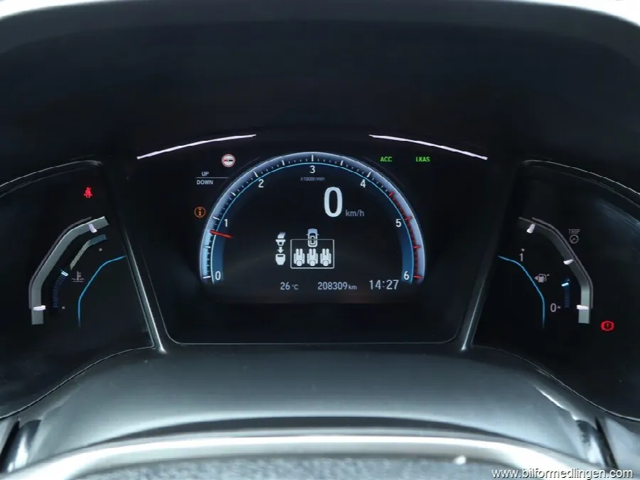 Honda Civic 1.6 i-DTEC FWD 120hk S/V-hjul Kamera, bild 9 av 12