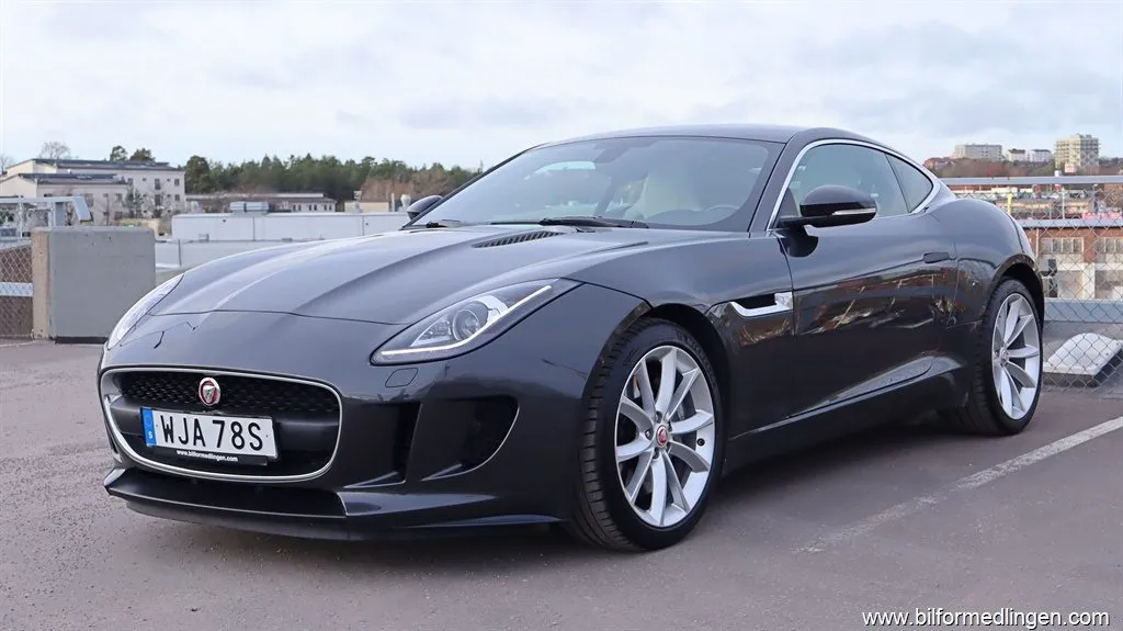 Jaguar F-Type 3.0 V6 Coupé 340hk Pano Nyservad, bild 1 av 12