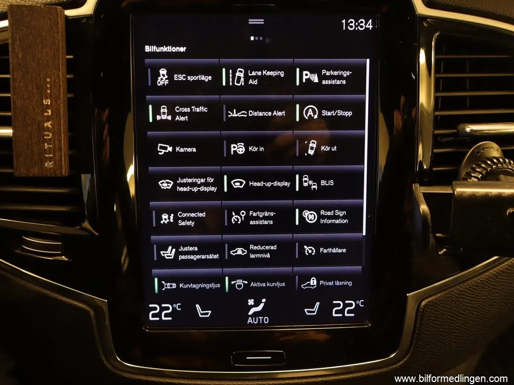 Volvo XC90 D5 AWD R Design HeadUp 7-sits S/V-hjul GPS, bild 11 av 12