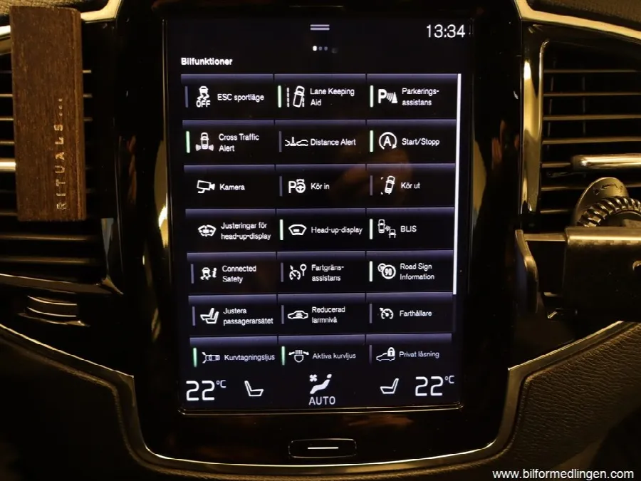 Volvo XC90 D5 AWD R Design HeadUp 7-sits S/V-hjul GPS, bild 11 av 12