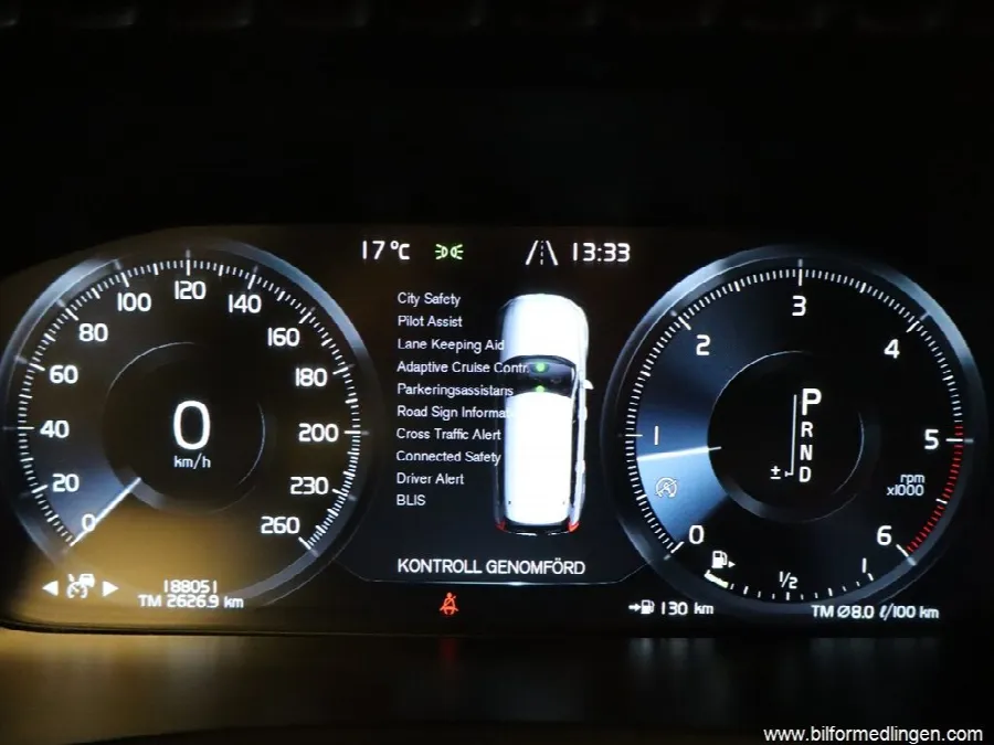 Volvo XC90 D5 AWD R Design HeadUp 7-sits S/V-hjul GPS, bild 8 av 12