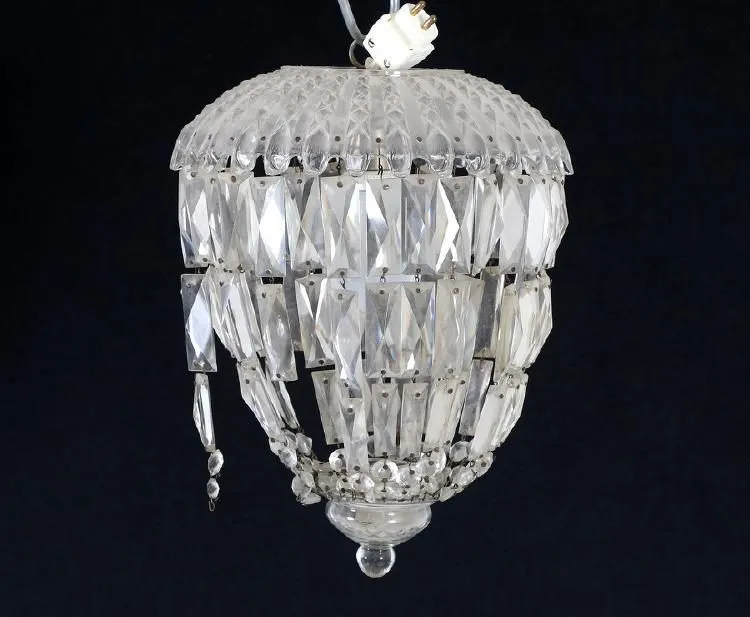 Taklampa med prismor 1920-tal