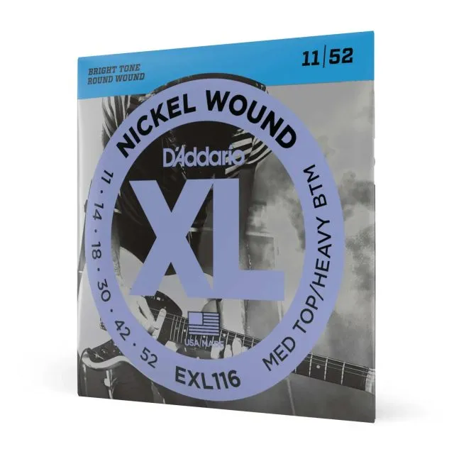 D'Addario EXL116 Nickel Wound Electric 11-52