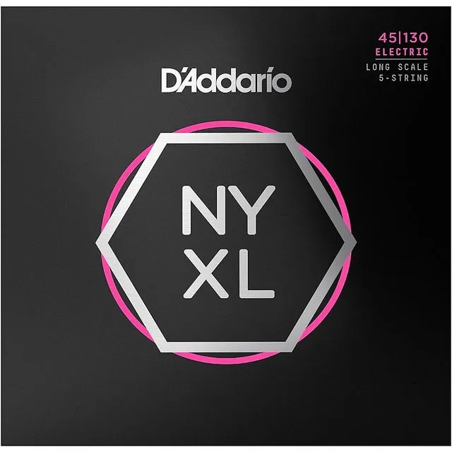 D'Addario NYXL 45-130 Bass Strings Reg. Light, Long Scale,