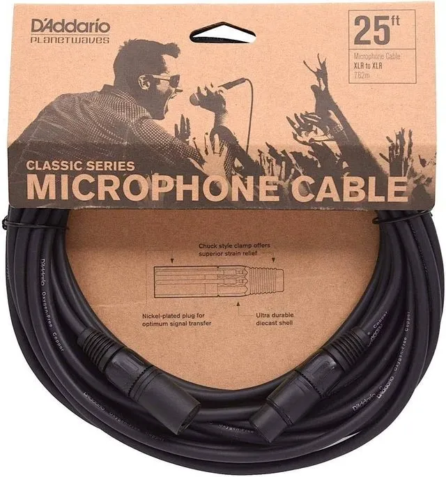 D'Addario Planet Waves Classic Series XLR Mikrofon kabel 7,5