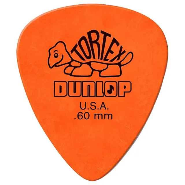 Dunlop Tortex Standard Guitar Picks - 12-Pack - .60mm - Oran