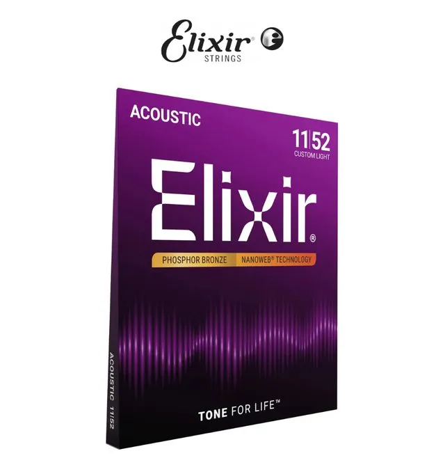 Elixir - 16027 Akustisk 11⎜52 PHOSPHOR BRONZE