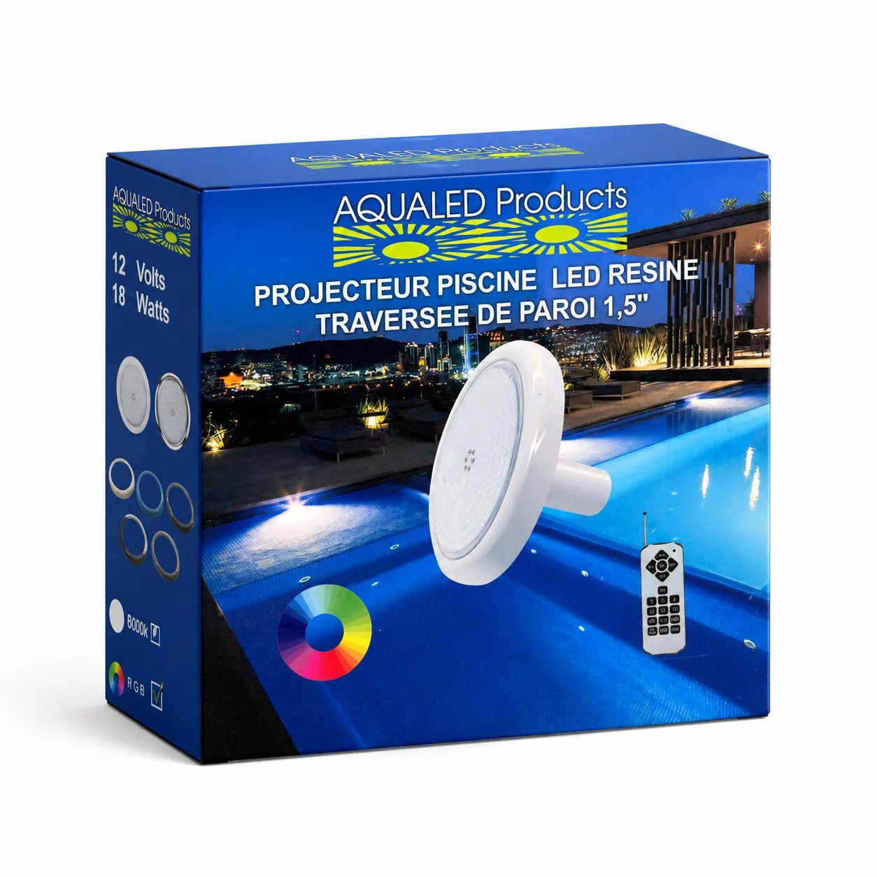 Aqualed LED Poolbelysning RGB 18W