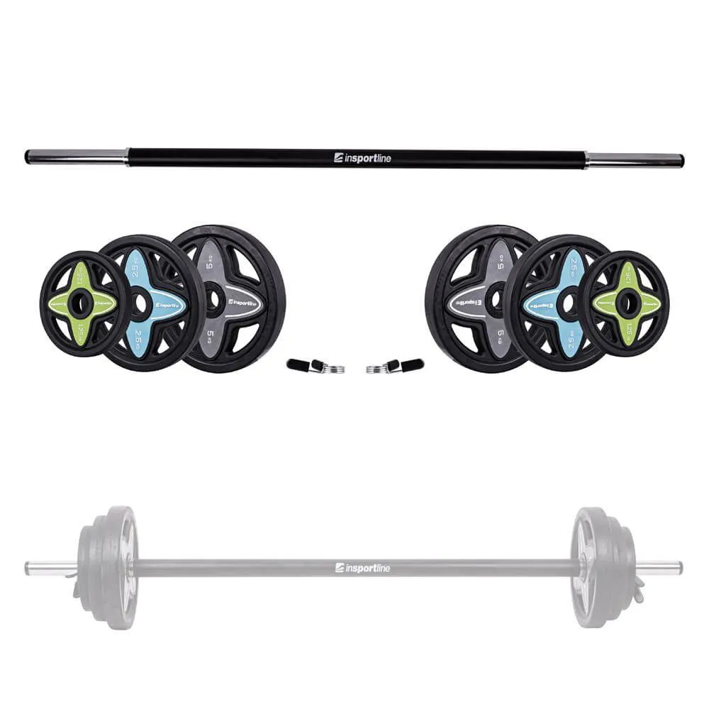 Skivstångsset med vikter 2-19,5 kg Pumpstar, bild 1 av 5