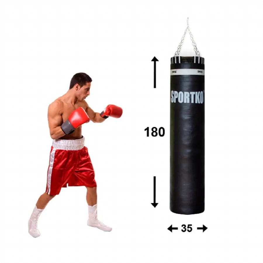 Boxsäck Läder 180x35 cm 85 kg, bild 3 av 3