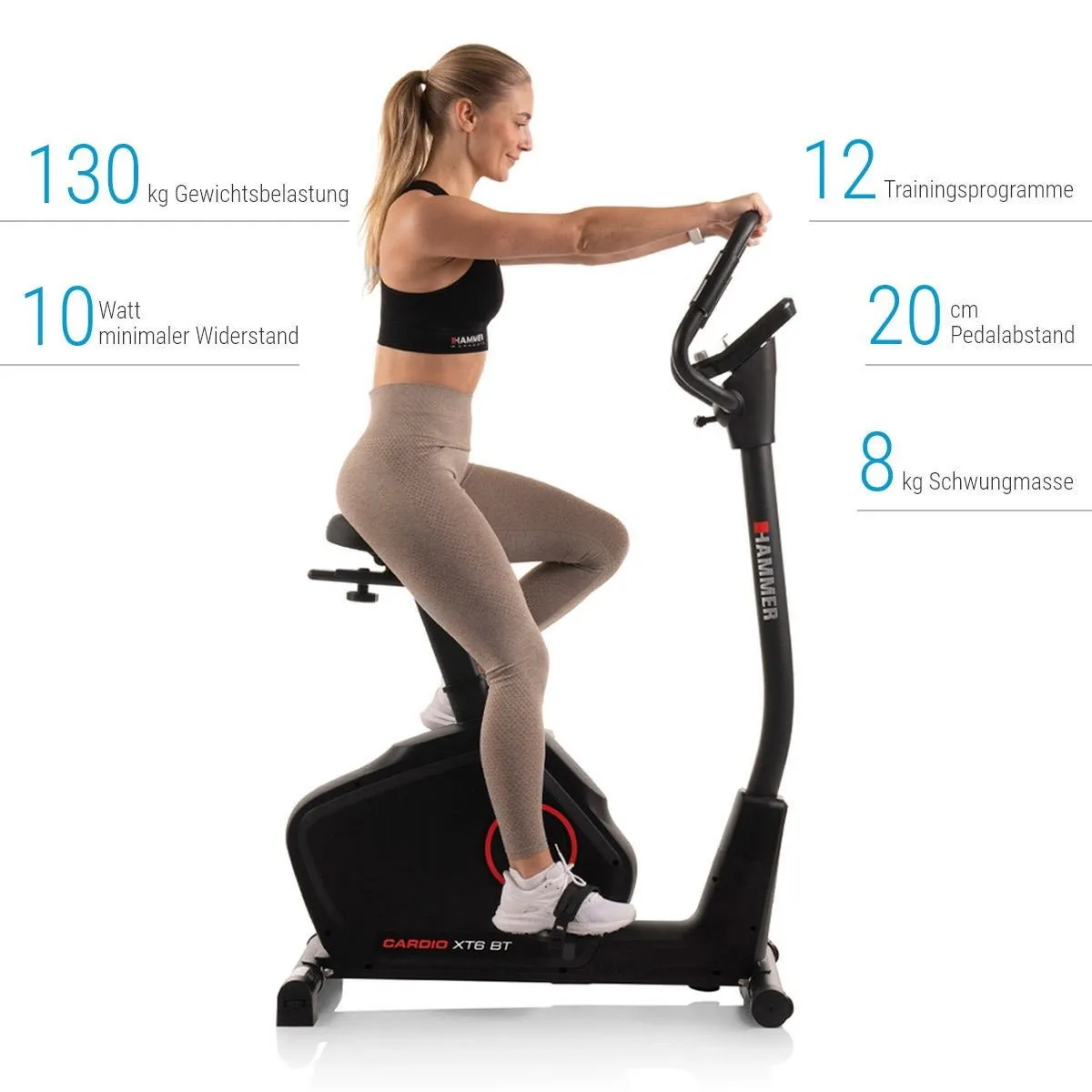Motionscykel Cardio XT6 BT, bild 2 av 6