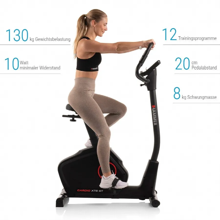 Motionscykel Cardio XT6 BT, bild 2 av 6