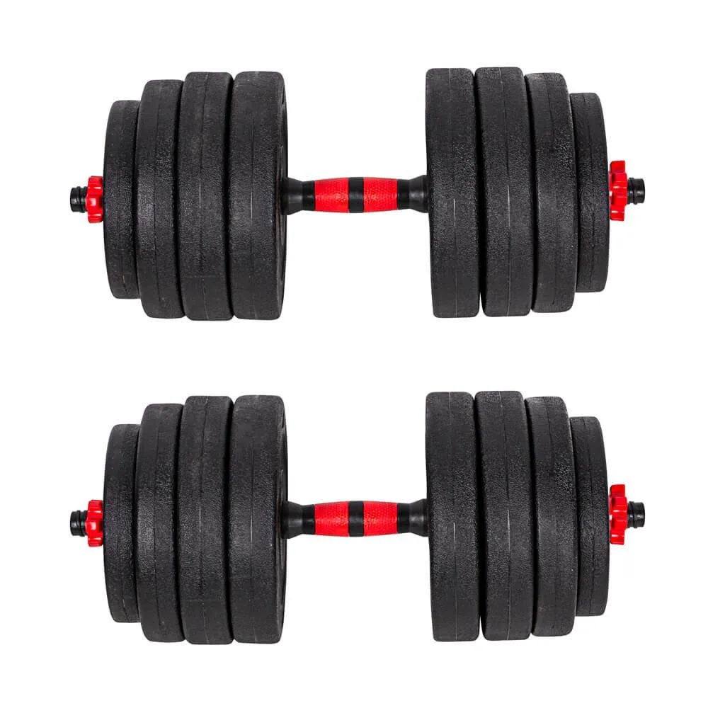 Skivstång och hantelset 40 kg, bild 3 av 5