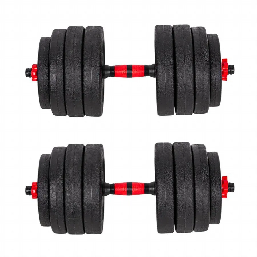 Skivstång och hantelset 40 kg, bild 3 av 5