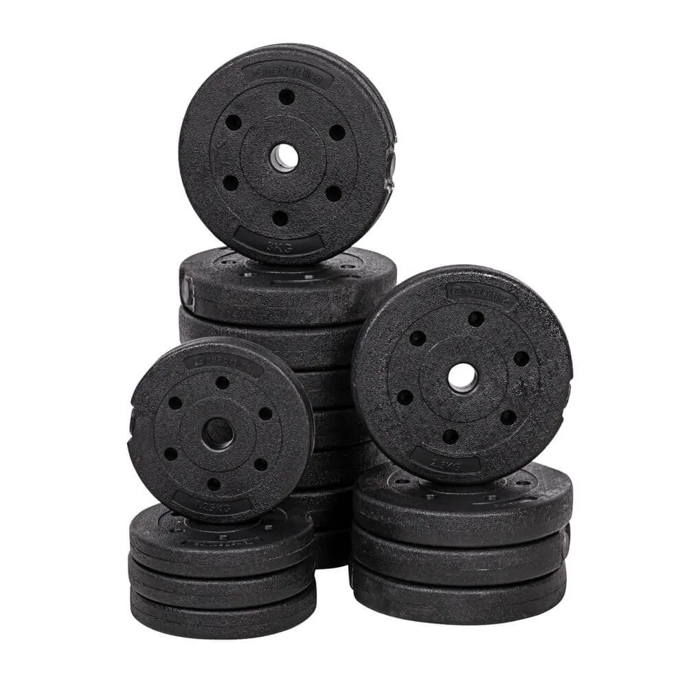 Skivstång och hantelset 40 kg, bild 1 av 5