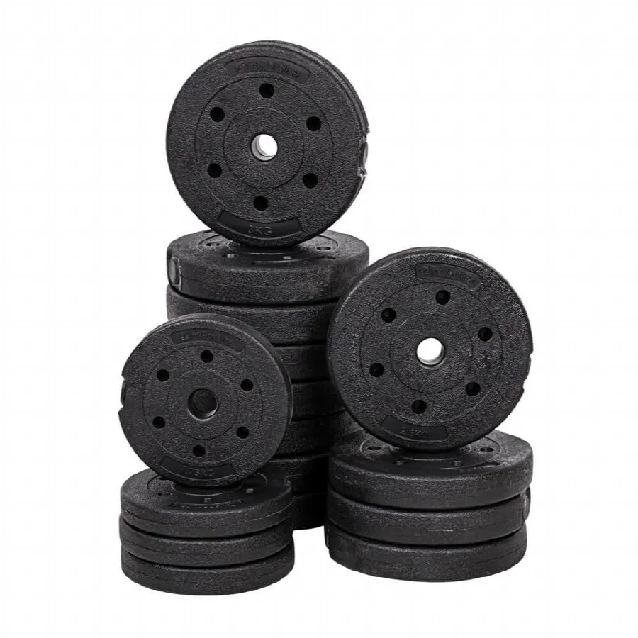 Skivstång och hantelset 40 kg, bild 1 av 5