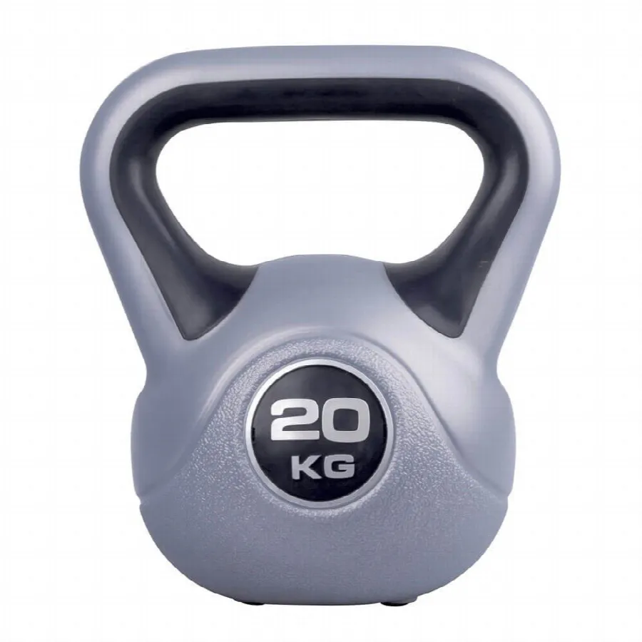 Kettlebell Vinyl med Gummiplattor (20 kg)