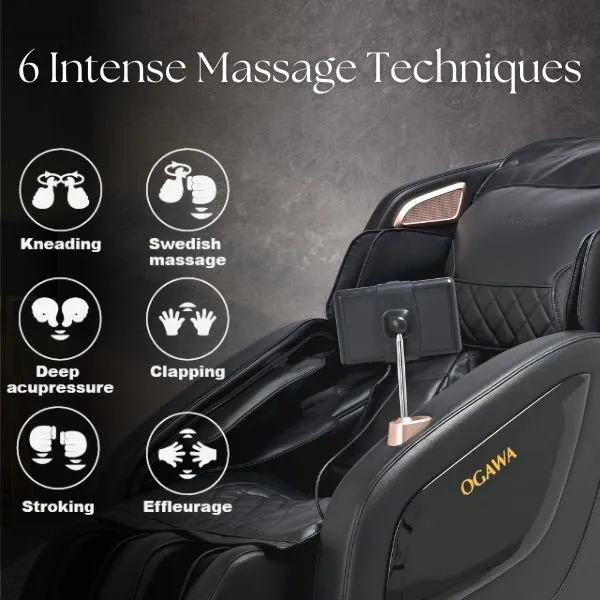 OGAWA Sonic-X Svart Massagestol, bild 4 av 6