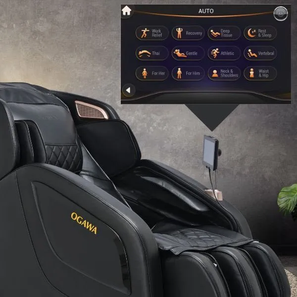 OGAWA Sonic-X Svart Massagestol, bild 5 av 6