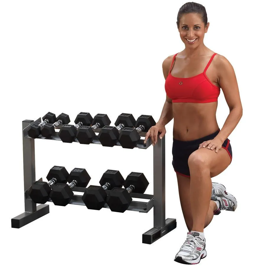 Body Solid Hantelställ - 82 cm, 2 hyllor, bild 2 av 2