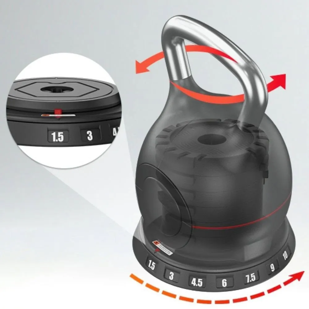 Justerbar kettlebell inSPORTline Xtrabell 1,5–10 kg, bild 3 av 4