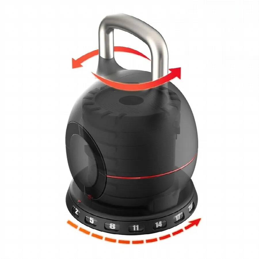 Justerbar kettlebell inSPORTline Xtrabell 2–20 kg, bild 2 av 4