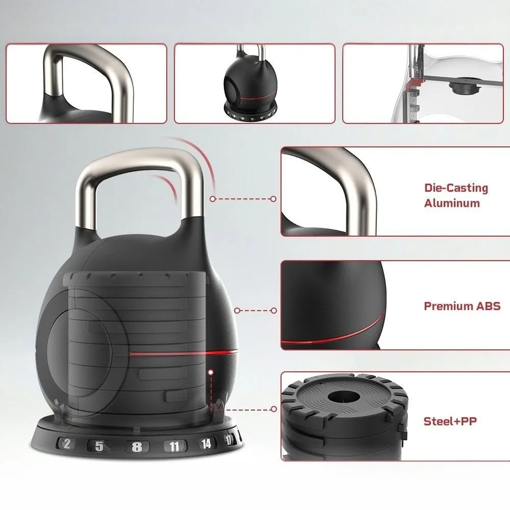 Justerbar kettlebell inSPORTline Xtrabell 2–20 kg, bild 4 av 4