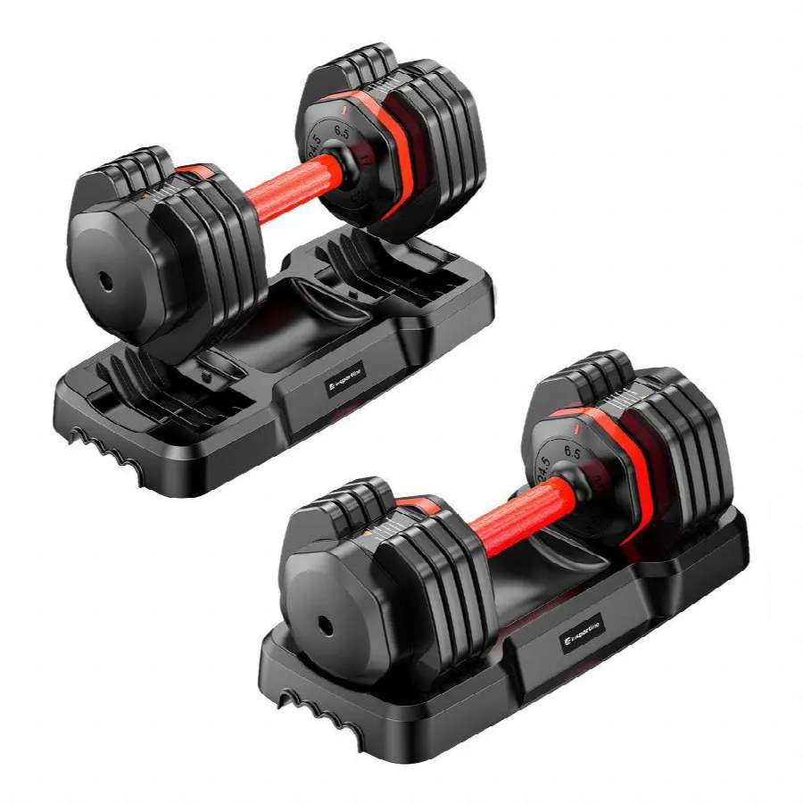 Justerbara hantlar inSPORTline DuraBell 2 × 6,5–24,5 kg, bild 1 av 6