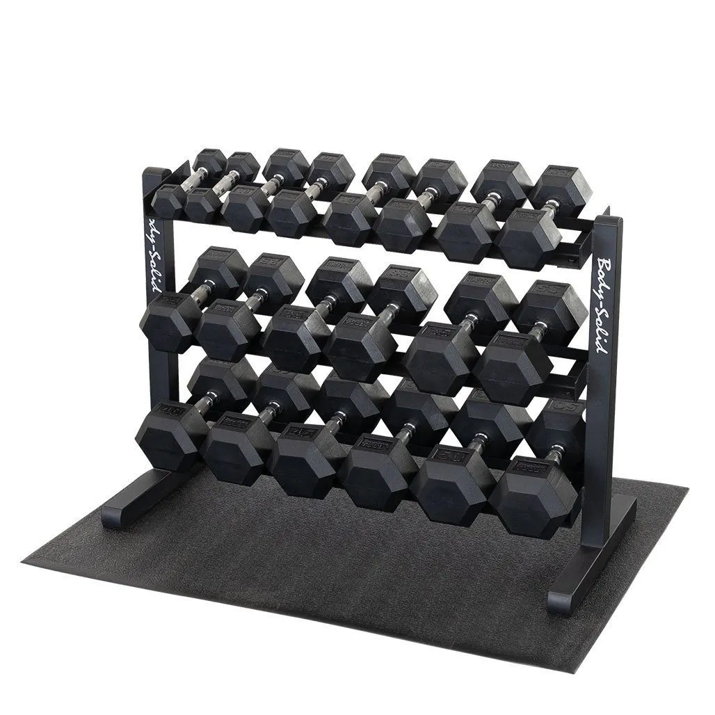 Hantelställ 102 cm, 3 hyllor, bild 1 av 2